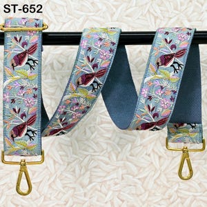 Bandoulière brodée bandoulière pour sac à main sac à main bohème sangle de sac broderie florale sangle de rechange bohème sangle de guitare cadeau ami