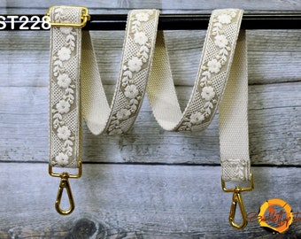 Gift for Mother Messenger Bag Crossbody Straps Replacement Shoulder Tote Bags Strap for Purses Embroidered Boho Guitar Strap Handbag Strap