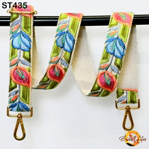 Gift for Mother Embroidery Replacement Strap Purse Strap Crossbody Strap for Purses Embroidered Boho Bag Strap Guitar Strap Handbag Strap