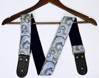 Adjustable Acoustic Guitar Strap Fender Electric Guitar Bass Leather Ukulele Boho Design Unique Blues Gift for Guitar Player Musician Sister