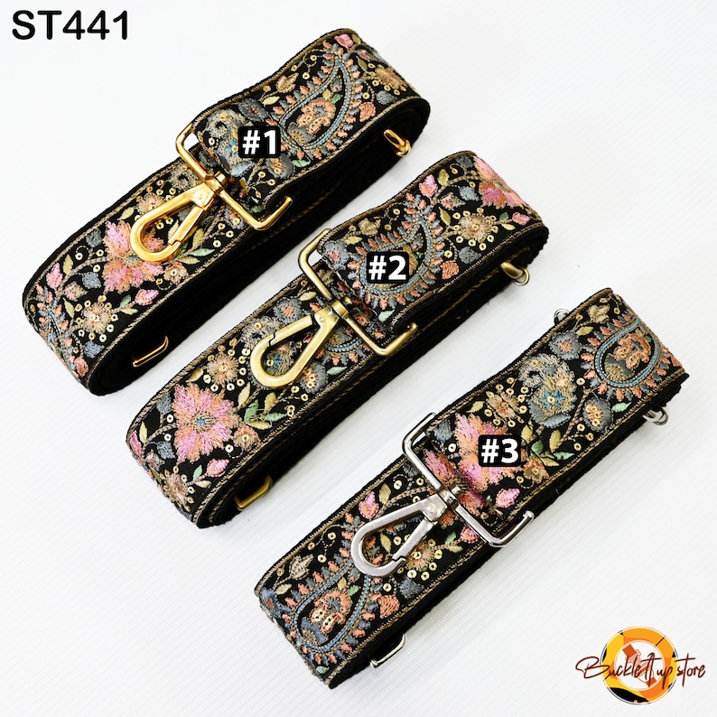 Embroidered Purse Strap Crossbody Strap for Purses Handbag Boho Bag