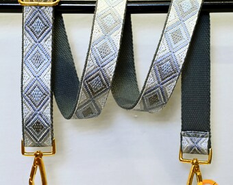 Alça transversal bordada para bolsa mensageiro, alça personalizada para bolsa de mão, alça de reposição em lona bordada, alça boho para guitarra, presente.