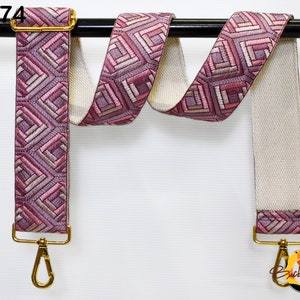 Adjustable Bohemian Sling Bag Strap Purse Strap Embroidered Crossbody Strap for Purses  Replacement Guitar Strap Handbag Strap Gift for Wife