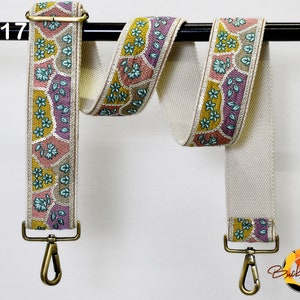 Replacement Strap Purse Strap Crossbody Adjustable Strap for Purses Embroidered Boho Bags Strap Guitar Strap Handbag Strap Gift Girlfriend