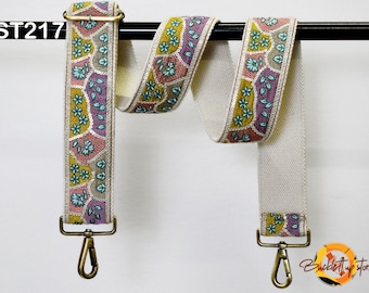 Vervanging riem portemonnee riem crossbody verstelbare riem voor portemonnees geborduurde boho tassen riem gitaarriem handtas riem cadeau vriendin