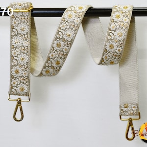 Messenger Bag Crossbody Purses Straps Replacement Shoulder Tote Bags Strap for Christmas Gift Embroidered Boho Guitar Strap Handbag Strap