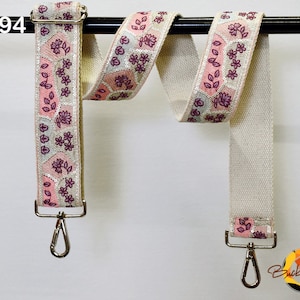 Replacement Strap Purse Strap Crossbody Strap for Purses Embroidered Boho Bags Strap Boho Guitar Strap Detachable Handbag Strap gift for her