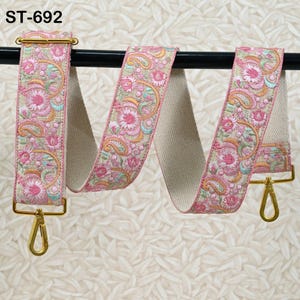 Replacement Purse Strap Crossbody Strap for Purses Detachable Embroidered Bag Strap Embroidery Guitar Strap Handbag Strap Gift Fathers Day