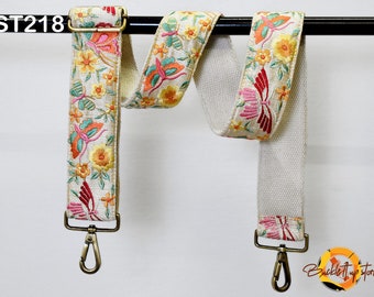 Adjustable Camera Strap Crossbody Messenger Bag Strap Embroidered Handbag Boho Bag Strap Replacement Purses Strap Guitar Strap Gift for Wife