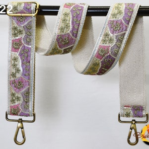 Replacement Strap Purse Strap Crossbody Adjustable Strap for Purses Embroidered Boho Bags Strap Boho Guitar Strap Handbag Strap gift for her