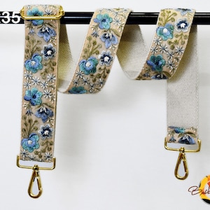 Kameragurt abnehmbar Crossbody Gurt für Geldbörsen bestickt Boho Handtasche Messenger Bag Gurt Ersatzgurt Gitarrengurt Geschenk für sie