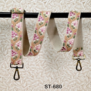 Embroidered Purse Strap Crossbody Strap for Purses Boho Bag Strap Embroidery Replacement Strap Guitar Strap Handbag Strap gift for Mother