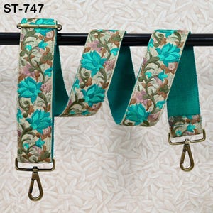 Embroidery Replacement Messenger Bag Strap Purse Strap Crossbody Strap for Purses Embroidered Strap Boho Guitar Camera Strap Gift for Mother