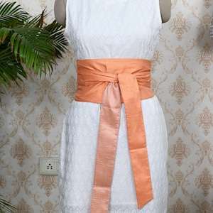 Peach Obi Belt - Etsy display picture 1