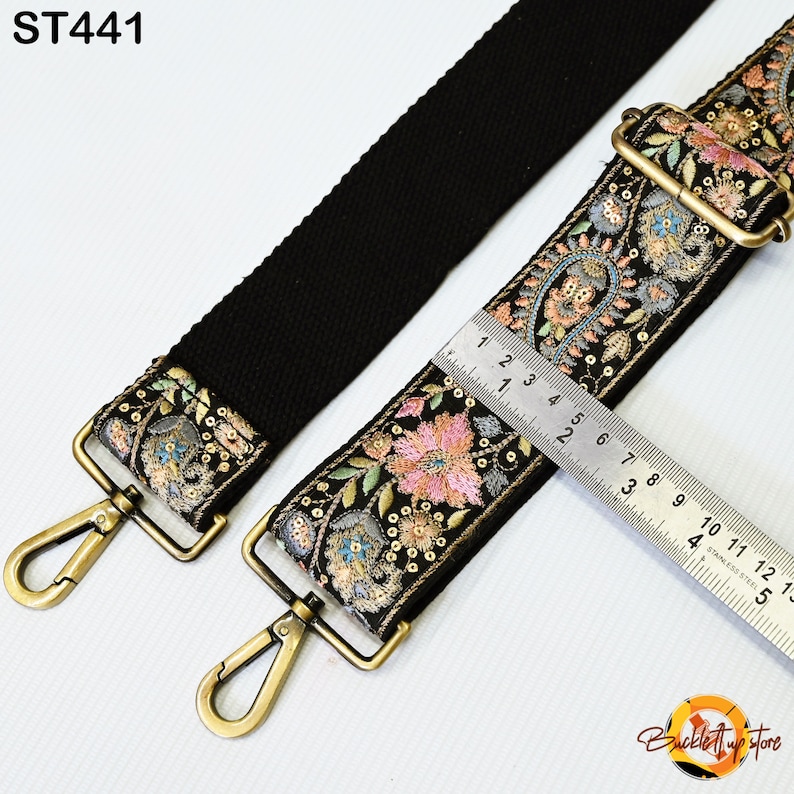 Embroidered Purse Strap Crossbody Strap for Purses Handbag Boho Bag