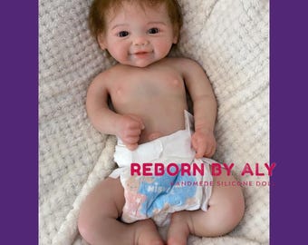 Lifelike 18&quot; Full Body Silicone Baby Girl Doll - Rooted Mohair & Soft Touch