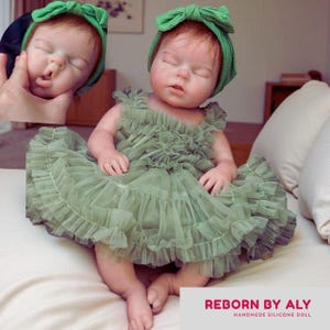 Full Silicone Reborn Doll, Realistic Newborn Girl, Perfect Gift Idea, High Quality Silicone Reborn Doll, Full Body silicone Doll