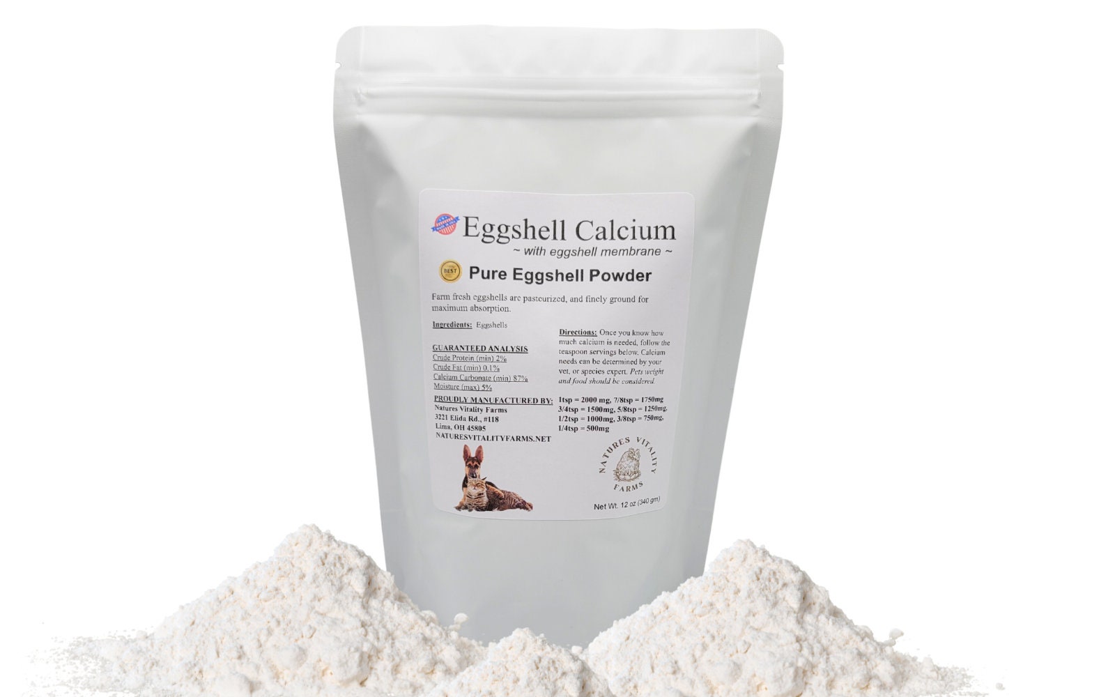 Cascarilla 3, 6, 12 Ct/santeria, Spiritual Cleansing, Pure Cascarilla,  Eggshell Protection Powder, Efun, Ocha, Ifa, Palo, Egun 