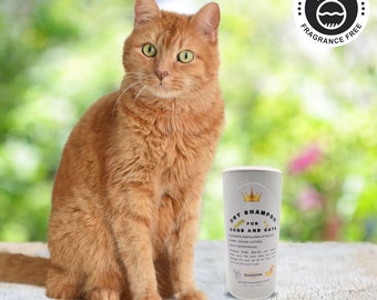 Corn Starch Free - No More Stink Powder for Dogs and Cats - Natural Deodorant - Oatmeal - Waterless Bath - Choose unscented for Cats