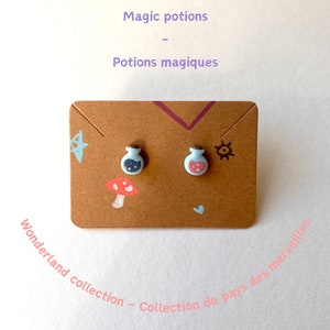 boucles d’oreilles potions magiques