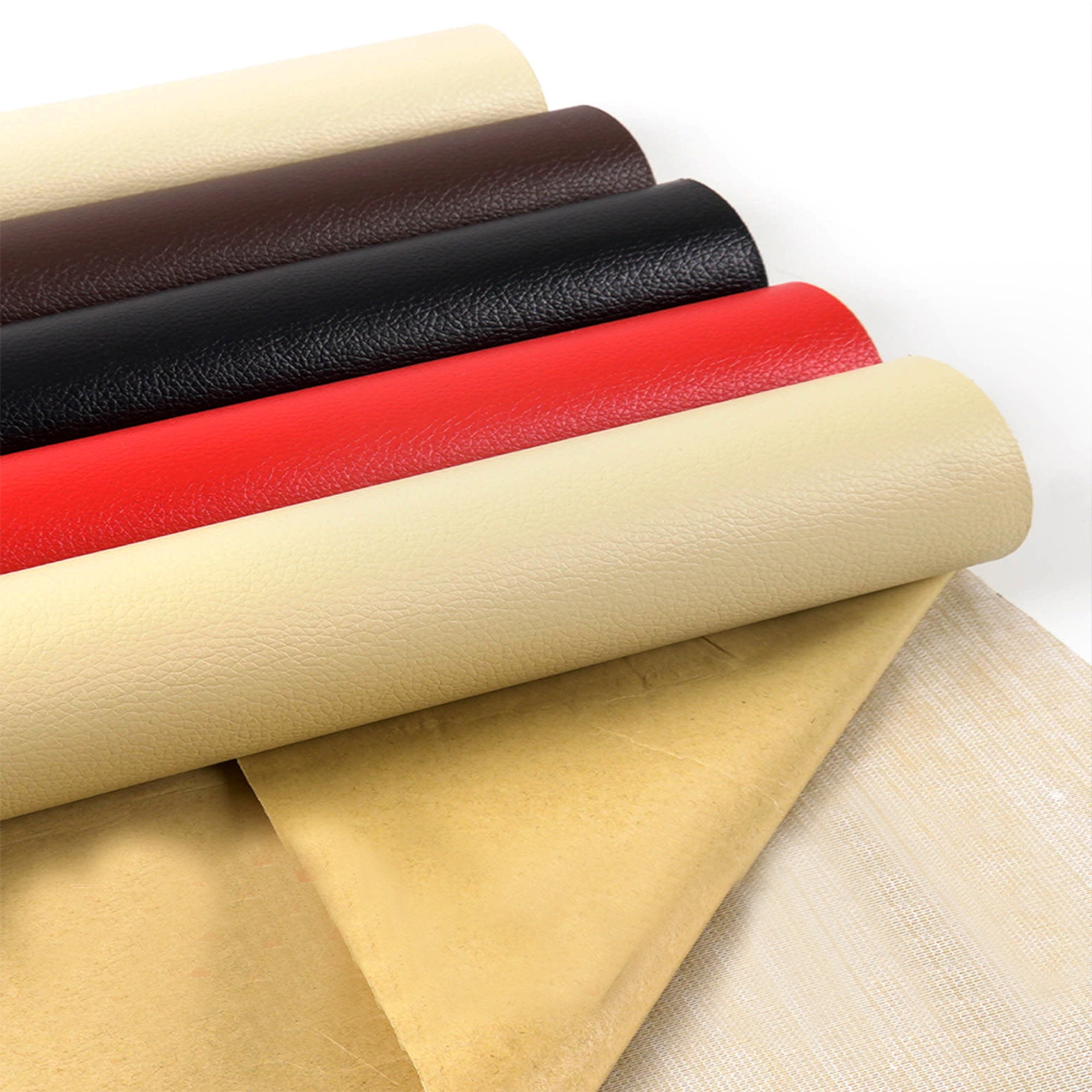 Self-adhesive Leather Fabric, Artificial Leather, Faux Leather Fabric,  Thick Fabric, Leather Sheets, DIY Cloth, Leather Repair Patch Strip 