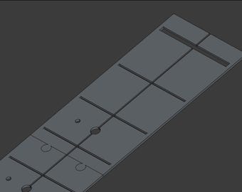 Modulaire sjabloon voor gitaarkam en fretsleuven en gleufgeleider
