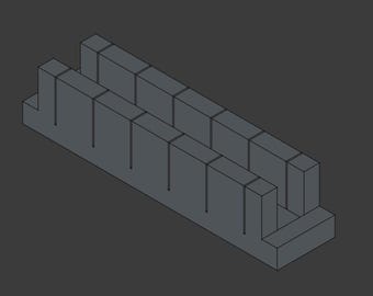 Gitaar (compenserende) mal voor moeren