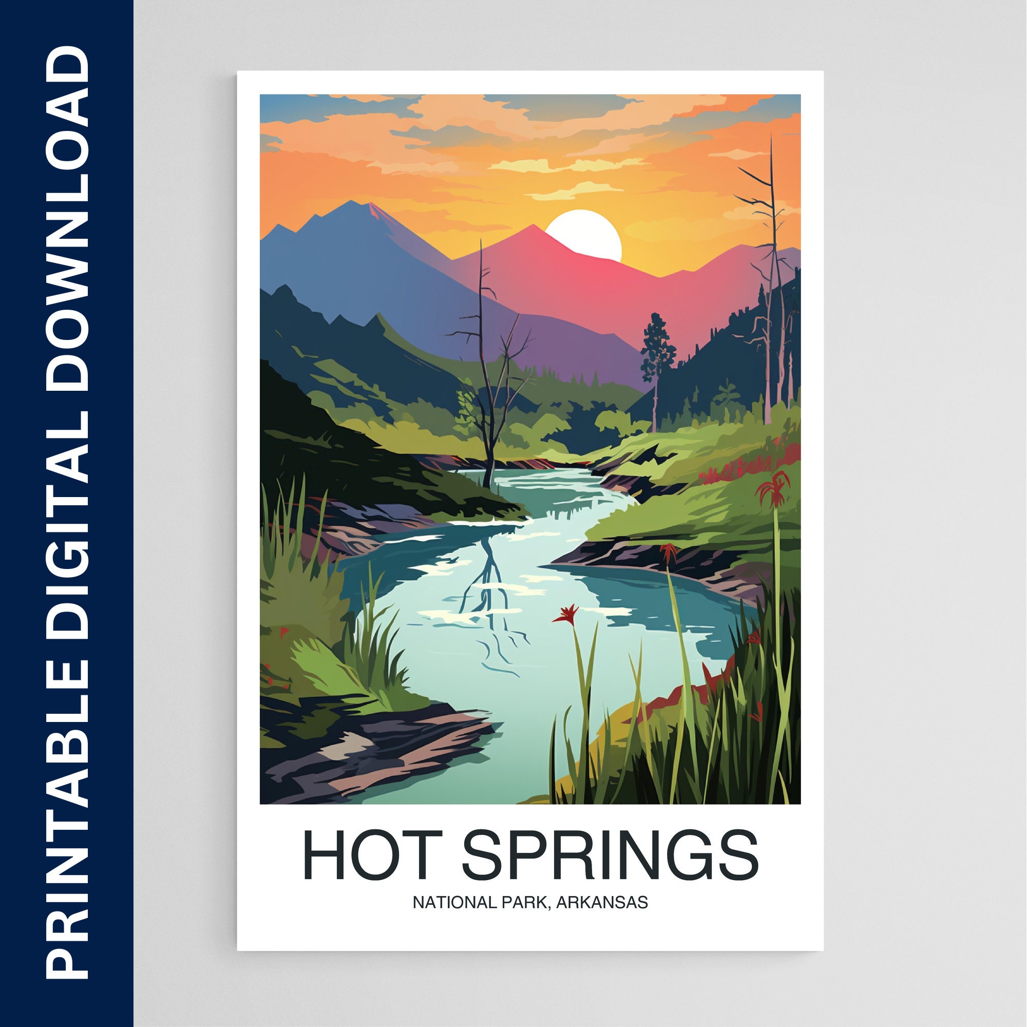 Grover Hot Springs - Mini Poster Print