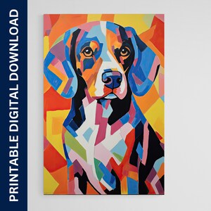 Pôster de cachorro Brittany, arte de cachorro, arte, presente, pôster, impressão, arte de parede, decoração de casa, download digital, arte de parede para impressão
