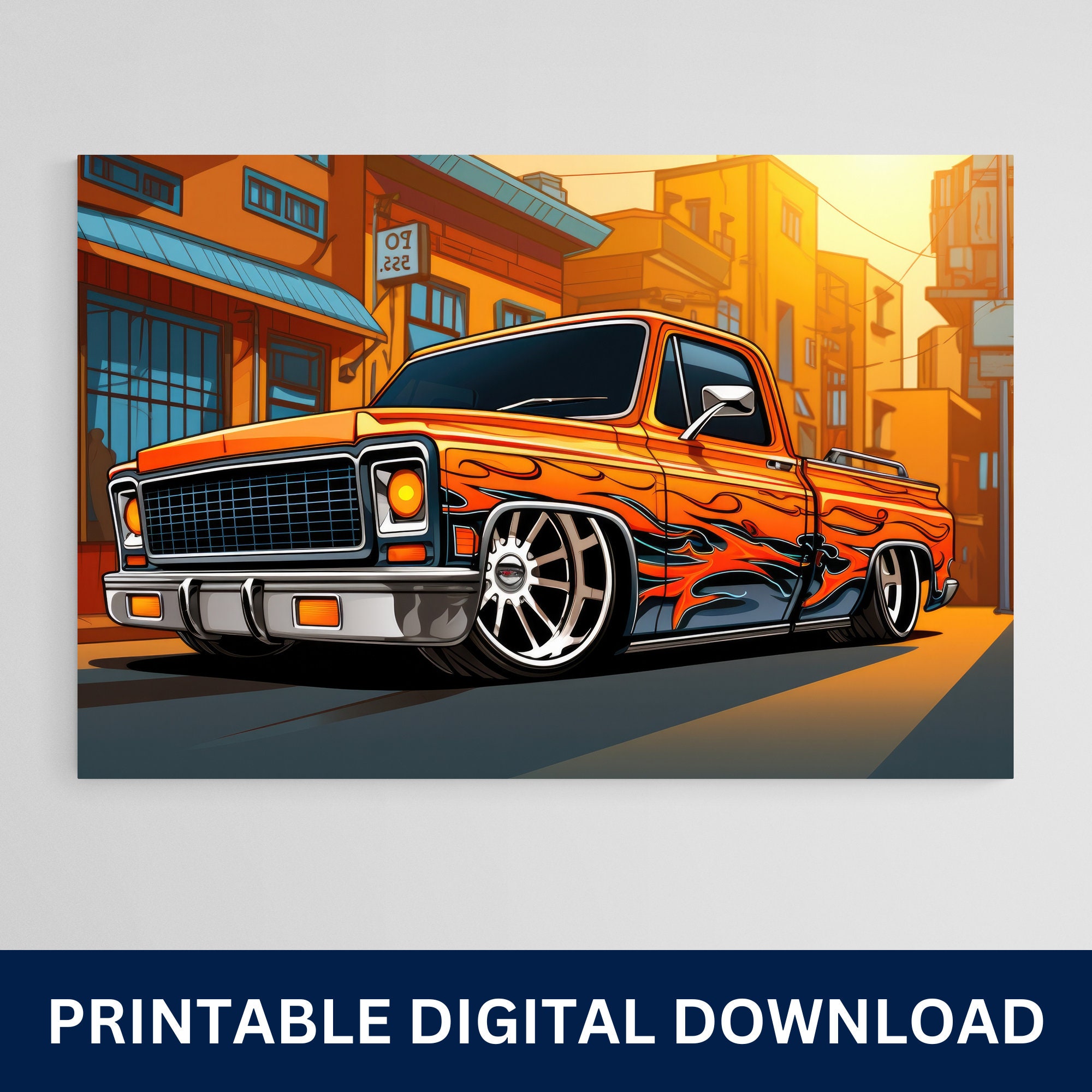 Lowrider Truck Poster, Truck Art, Artwork, Gift, Poster, Print, Wall Art,  Home Décor, Digital Download, Printable Wall Art - Etsy, image size:2000x2000