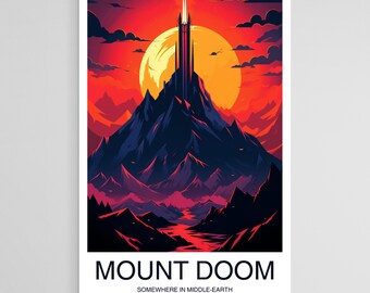 FOIL] 滅びの山/Mount Doom (ポスター版) 【英語版】 [LTR-土地