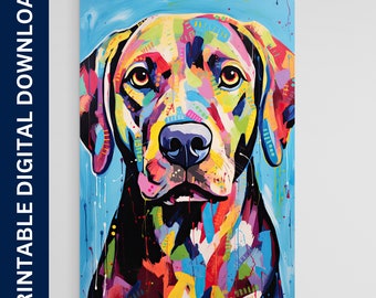 Labrador Retriever Dog Poster, Matisse Dog Art, Artwork, Gift, Poster, Print, Wall Art, Home Décor, Digital Download, Printable Wall Art