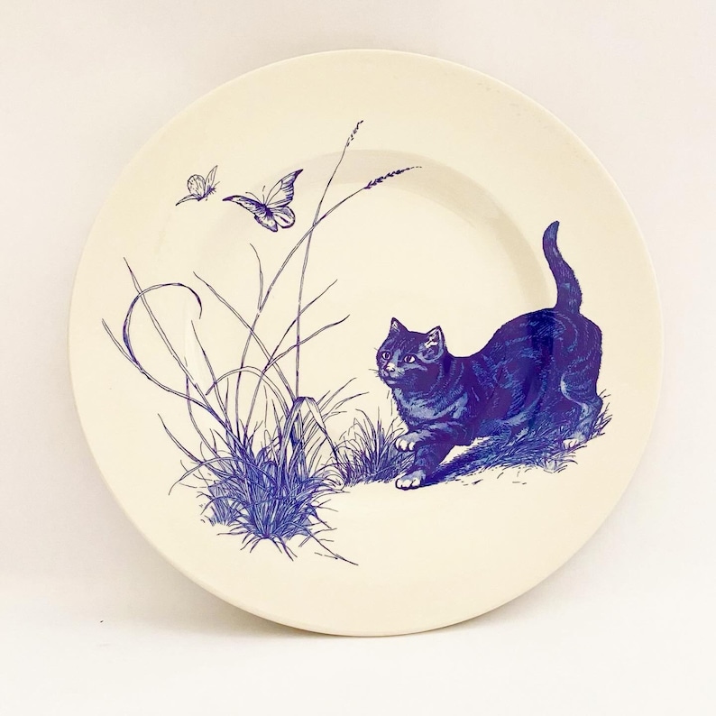 The National Trust of UK, Kingston Lacy Cat Plates Etsy