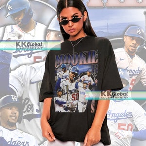  HOFSM.COM Hall of Fame Sports Memorabilia Mookie Betts Los  Angeles Signature T-Shirt Baseball Shirt (3XL, Men's T-Shirt, Blue) :  Sports & Outdoors