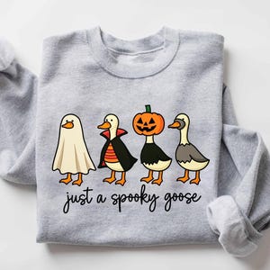 Just a Spooky Goose PNG, Funny Halloween Goose Png, Goose in Halloween Costumes Sublimation, Cute Horror Png, Spooky Goose Png