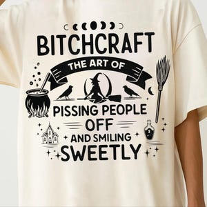 Bitch craft Funny Halloween PNG Sarcastic Snarky Witch Png Funny Adult Humor Witchcraft Png Retro Halloween Trendy Sassy Sarcasm
