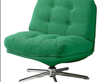 Ikea Dyvlinge -fauteuil pivotant velours vert - réédition fauteuil Mila par Gillis Lundgren