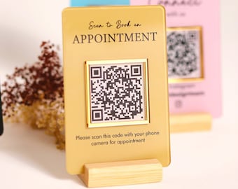 Social Media QR Code Sign | Mini QR Code Sign | Beauty Sign| Business Sign | Payment Sign | Salon Sign