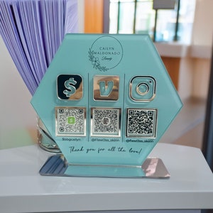 Multi QR Code Sign | Payment Sign | Social Media QR Code Sign | Beauty Sign| Business Sign | Salon Sign