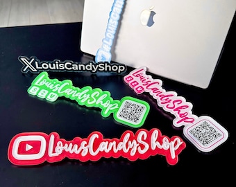Acrylic Business Watermark | Physical Watermark | Business Tag | Acrylic Name Tag | Payment Sign | Business Watermark | Business Sign
