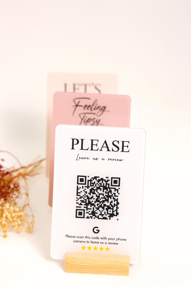 acrylic sign	qr code sign	scan to pay	social media sign	payment sign	business sign	qr code sign busines