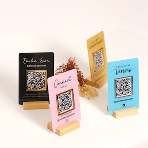 acrylic sign	qr code sign	scan to pay	social media sign	payment sign	business sign	qr code sign busines