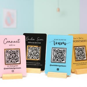 acrylic sign
qr code sign
scan to pay
social media sign
payment sign
business sign
qr code sign busines