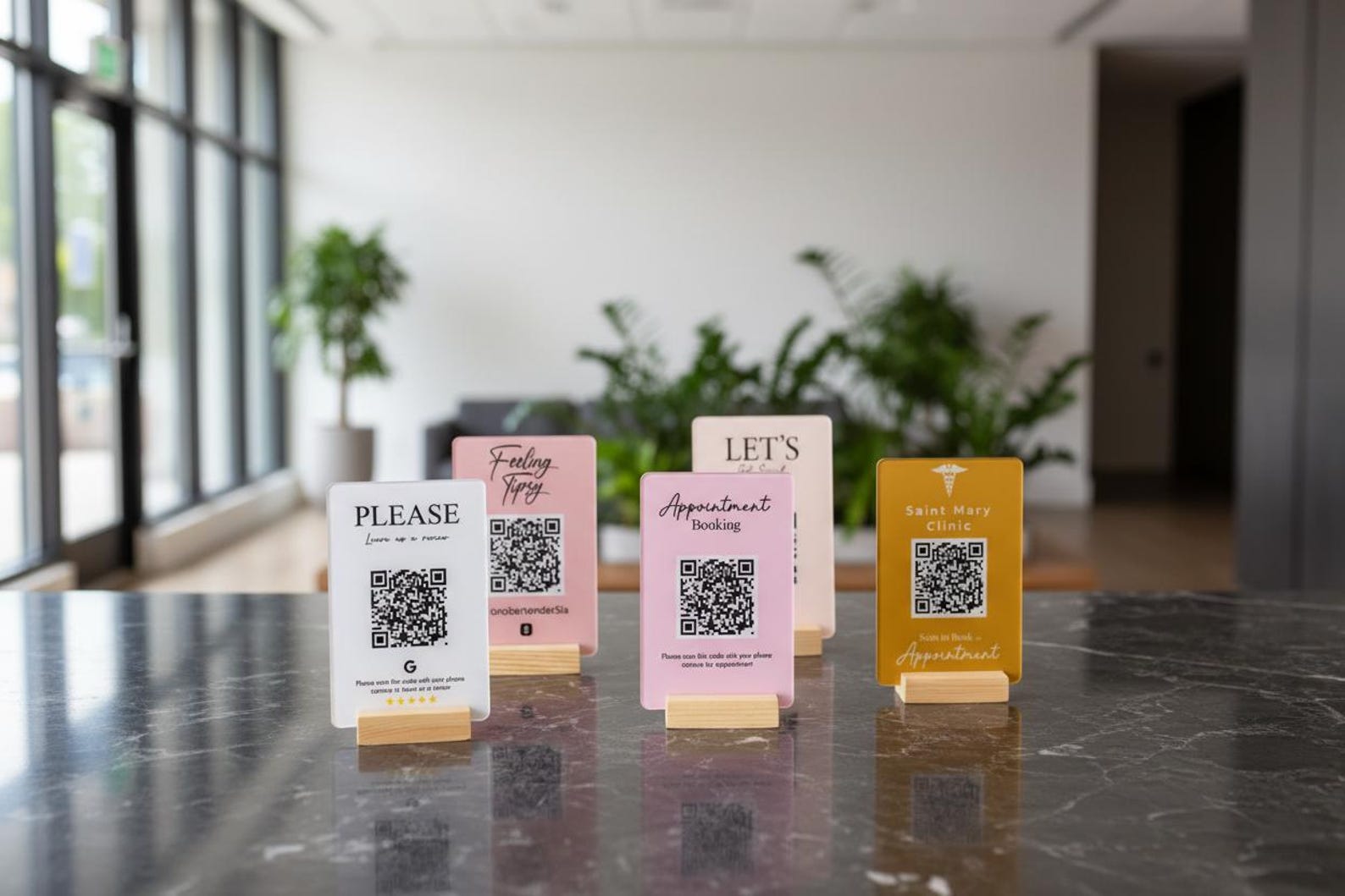 Custom Acrylic QR Code Business Sign | Social Media, Payment, Mt3 - Etsy