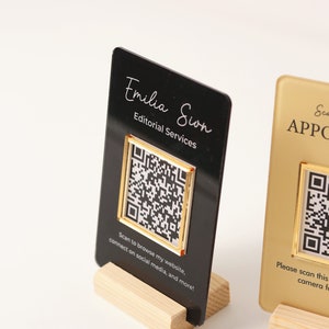 acrylic sign	qr code sign	scan to pay	social media sign	payment sign	business sign	qr code sign busines