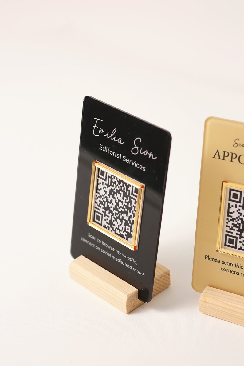 acrylic sign	qr code sign	scan to pay	social media sign	payment sign	business sign	qr code sign busines