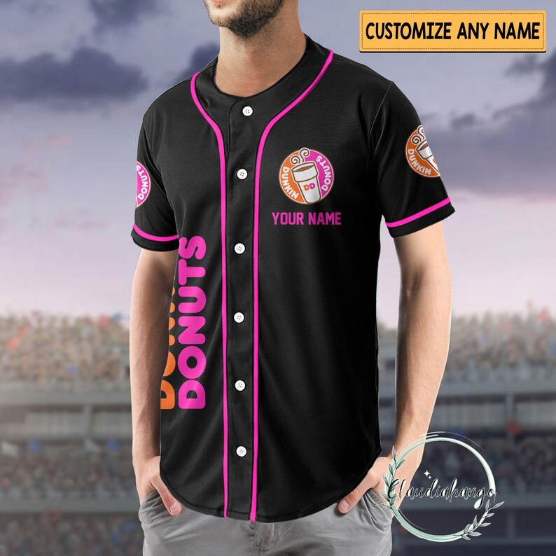 Dunkin' Donuts Baseball Jersey, Dunkin Donuts Shirt, Dunkin Donuts Gift, Dunkin Donuts Jersey