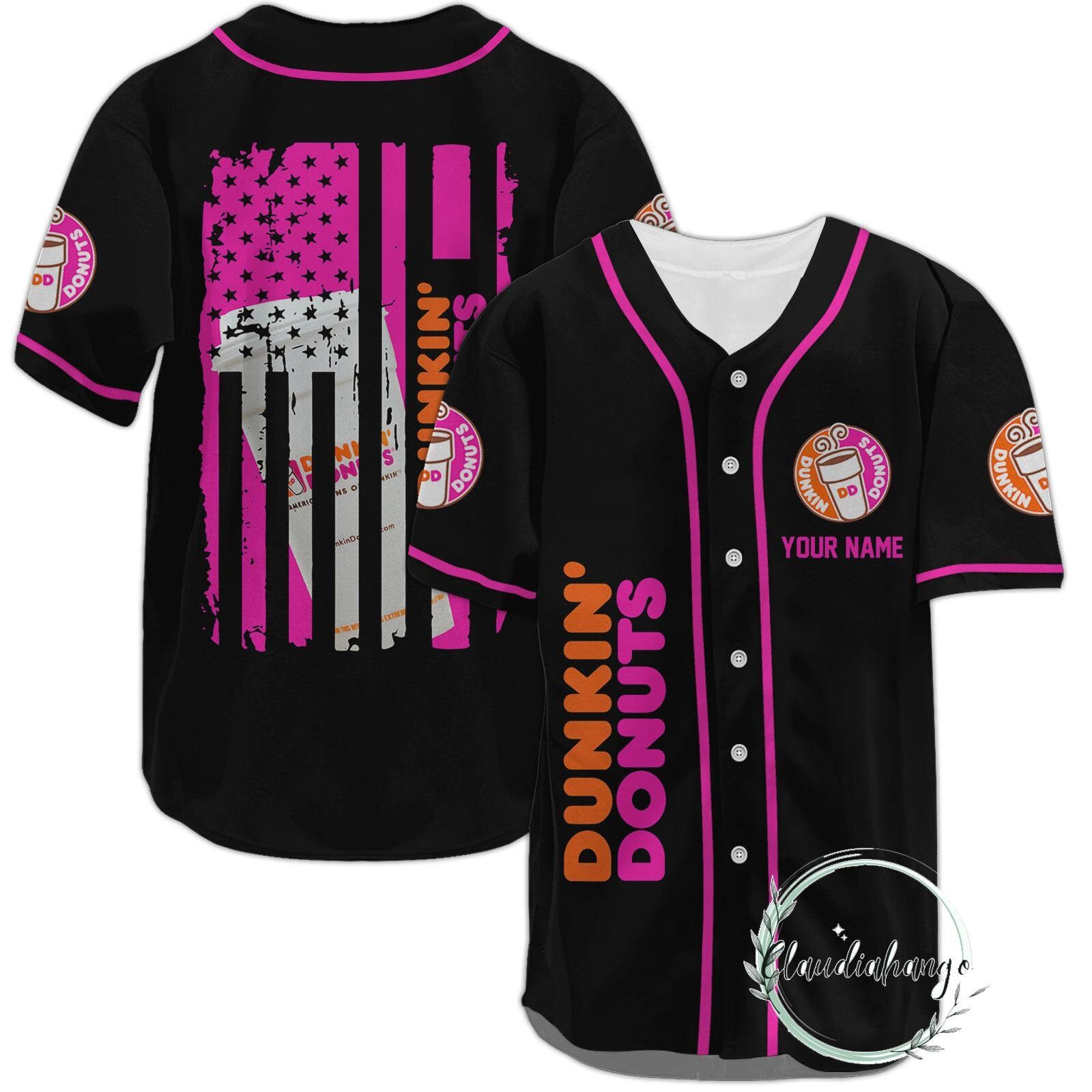 Dunkin' Donuts Baseball Jersey, Dunkin Donuts Shirt, Dunkin Donuts Gift
