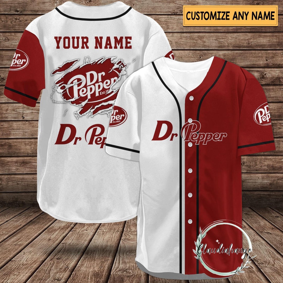 Dr Pepper Baseball Shirt Dr Pepper Baseball Jersey Dr Pepper Etsy