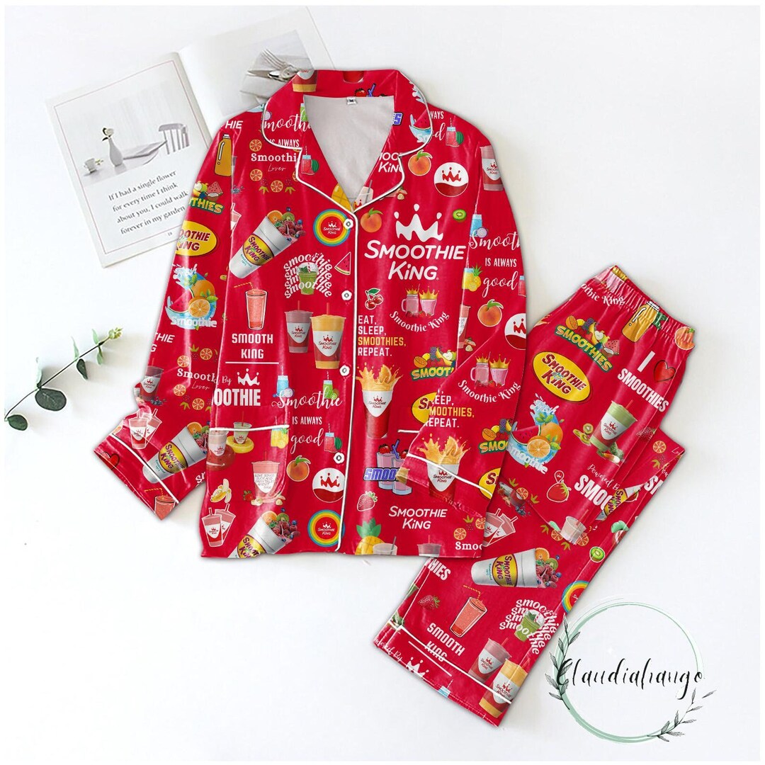Smoothie King Pajamas Set, Smoothie King Womens Pajamas, Fast Food